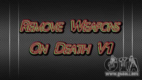 Remove Weapons On Death V1 para GTA 4