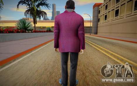 Gangster in a crimson jacket para GTA San Andreas