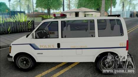 Chevy Astro 1988 Fort Carson Police Department para GTA San Andreas