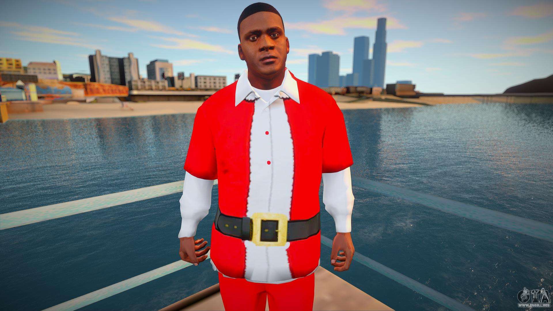 Franklin en traje de Navidad para GTA San Andreas