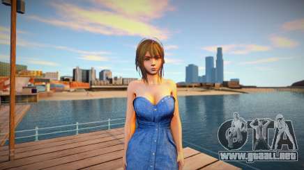 Misaki Denim Dress para GTA San Andreas