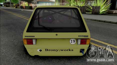 Volkswagen Golf MK1 Brony Works Race Car para GTA San Andreas