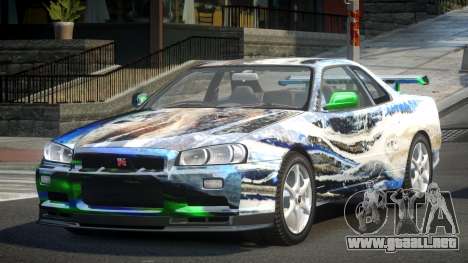 Nissan Skyline PSI R34 US S9 para GTA 4