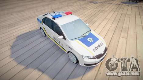 Skoda Rapid - Patrulla de la policía de Ucrania para GTA San Andreas