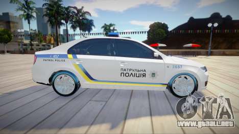 Skoda Rapid - Patrulla de la policía de Ucrania para GTA San Andreas