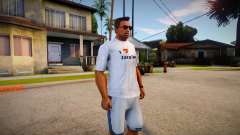 I Love Zerotwo Shirt For CJ Original para GTA San Andreas