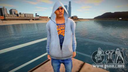 El tipo de la sudadera gris con capucha para GTA San Andreas