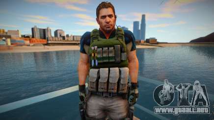 Chris Redfield from Resident Evil 6 Skin para GTA San Andreas