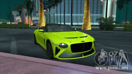 Bentley Mulliner Bacalar para GTA San Andreas