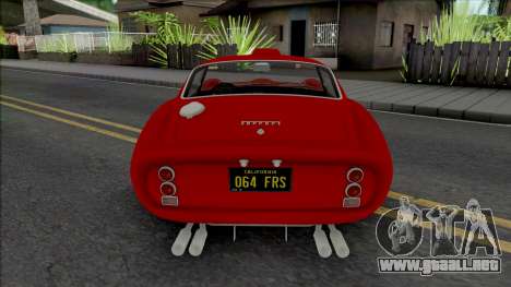 Ferrari 250 GTO 1962 [IVF ADB VehFuncs] para GTA San Andreas