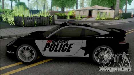 Porsche 911 Turbo 2014 Police para GTA San Andreas