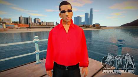 Vuzy en una camisa roja para GTA San Andreas