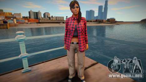 Chica con camisa para GTA San Andreas