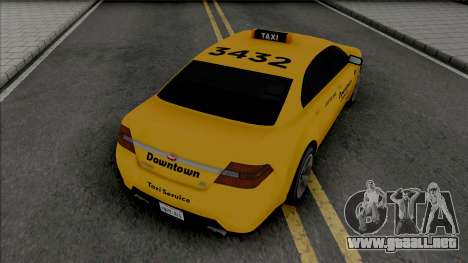 Vapid Torrence Taxi Downtown v2 para GTA San Andreas