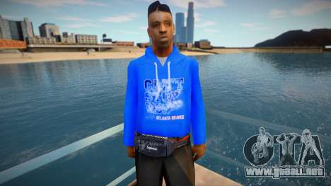 Black Guy In A Blue Sweater para GTA San Andreas