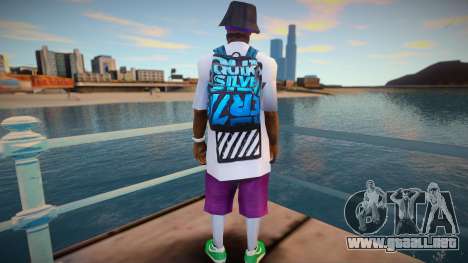 Ballas1 con mochila para GTA San Andreas