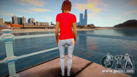 Chica en chaqueta Reebok para GTA San Andreas