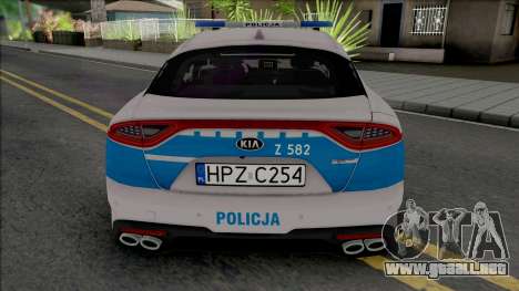 Kia Stinger GT Policja WRD KSP para GTA San Andreas