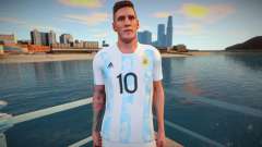 Lionel Messi Argentina T-Shirt 2021 para GTA San Andreas