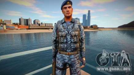 Comando ruso con un chaleco antibalas para GTA San Andreas