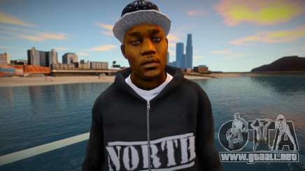 Black guy north style para GTA San Andreas