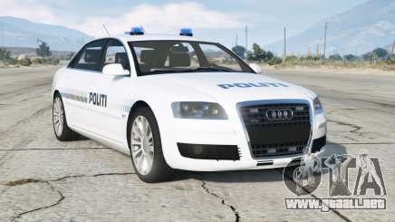 Audi A8 L 6.0 quattro (D3) 2005〡Danish Policía para GTA 5