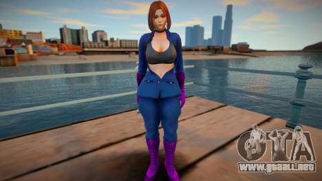 KOF Soldier Girl - Blue Brown Hair 6 para GTA San Andreas