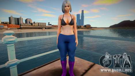 KOF Soldier Girl Different - Blue 1 para GTA San Andreas