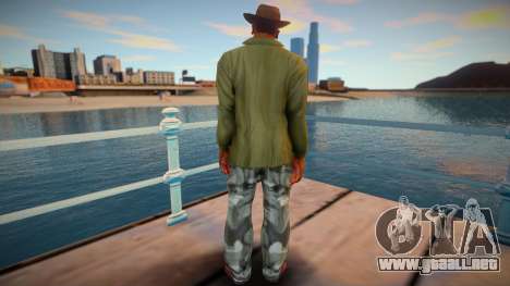 Cj With Camo Pants and Cowboy Hat (ped Model) para GTA San Andreas