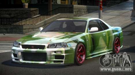 Nissan Skyline R34 PSI Qz S10 para GTA 4