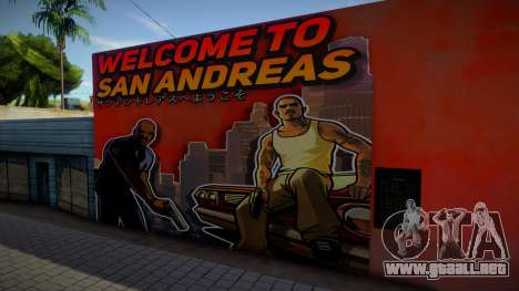 Mural - Welcome to San Andreas para GTA San Andreas