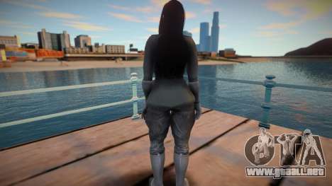 Skyrim Monki Sexy Black Soldier - Topless 2 para GTA San Andreas