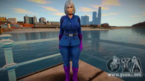 KOF Soldier Girl Different - Blue 3 para GTA San Andreas