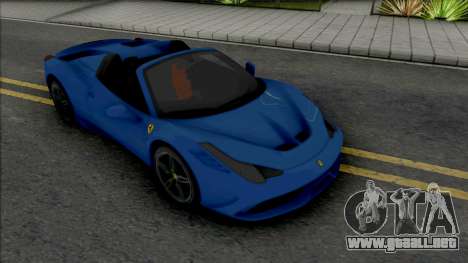 Ferrari 458 Speciale Aperta 2015 para GTA San Andreas