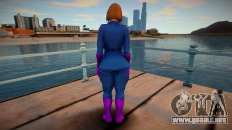 KOF Soldier Girl - Blue Brown Hair 6 para GTA San Andreas