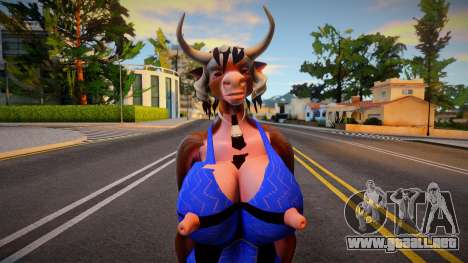 Anthro Cow Lady para GTA San Andreas