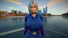 KOF Soldier Girl Different - Blue 3 para GTA San Andreas