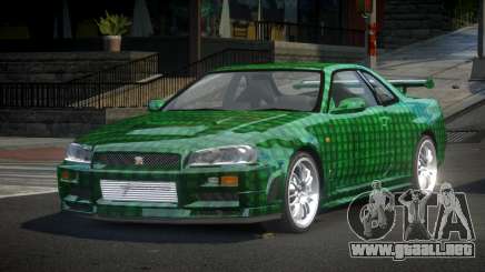 Nissan Skyline R34 BS Qz S5 para GTA 4