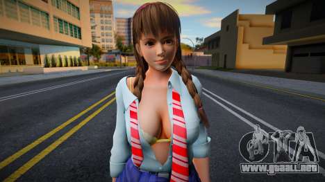 DOAXVV Hitomi Spring School Wear 2 para GTA San Andreas