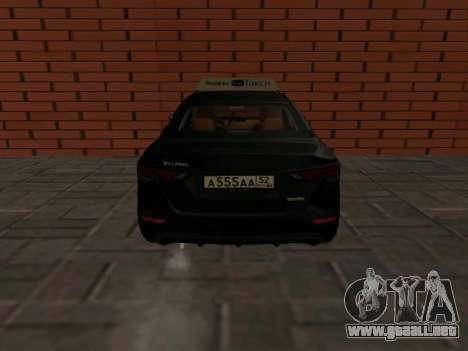 Nissan Sylphy Yandex Go Taxi para GTA San Andreas