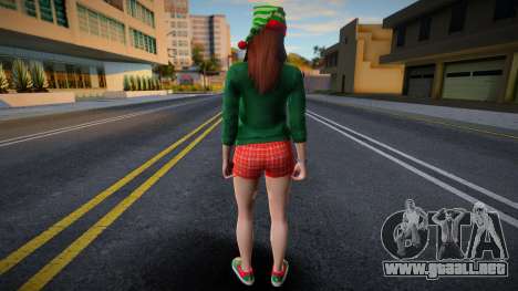 Chica con ropa de Año Nuevo 1 para GTA San Andreas