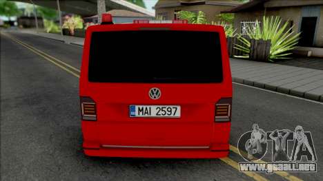 Volkswagen Transporter T6 Pompierii para GTA San Andreas