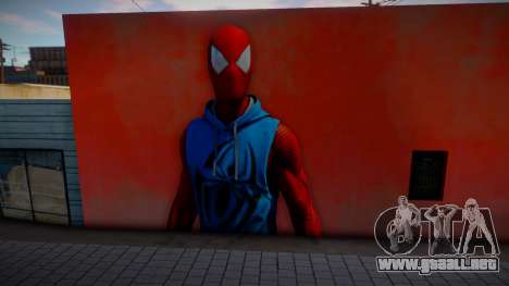 Scarlet SpiderMan Wall para GTA San Andreas
