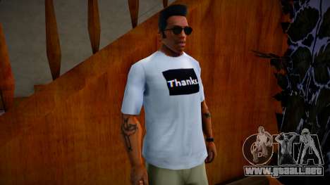 T-shirt Thanks. para GTA San Andreas