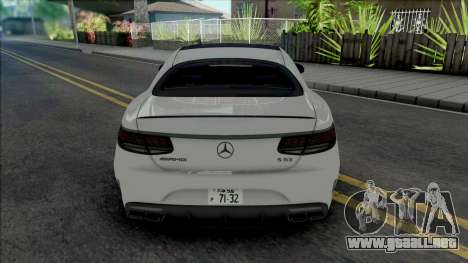 Mercedes-AMG S63 Coupe 2020 para GTA San Andreas