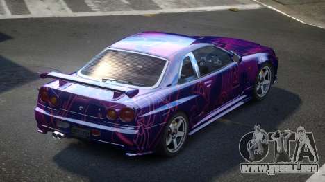 Nissan Skyline R34 ZR S8 para GTA 4