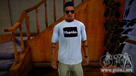 T-shirt Thanks. para GTA San Andreas