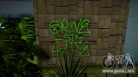 Authentic Grove Street Graffiti para GTA San Andreas