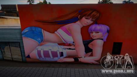 Hot Kasumi and Ayane Mural para GTA San Andreas