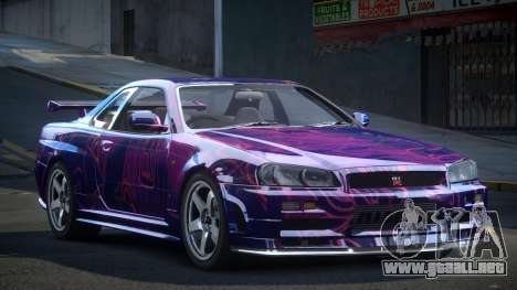 Nissan Skyline R34 ZR S8 para GTA 4